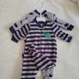 Fleece baby playsuits - set of 2 NWT